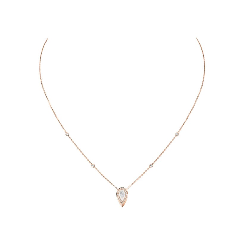 Messika Fiery necklace, rose gold and diamonds