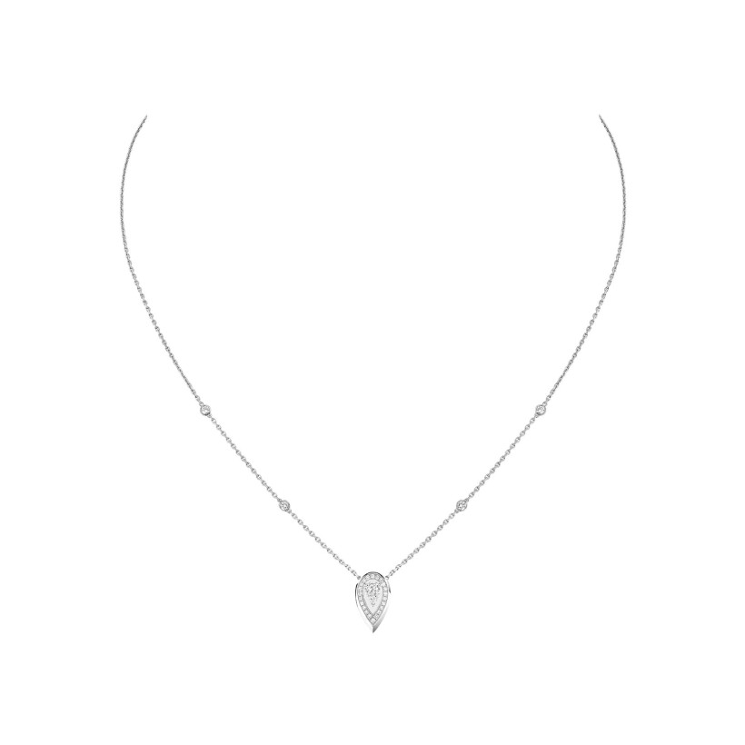 Messika Fiery necklace, white gold and diamonds