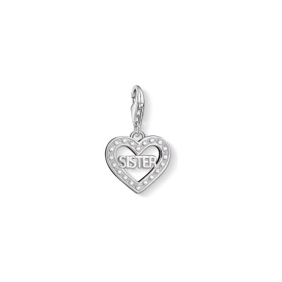 Pendentif Thomas Sabo Charm Club en argent et oxyde de zirconium