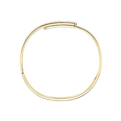 Bracelet bangle Messika Move Noa pavé en or jaune et diamants