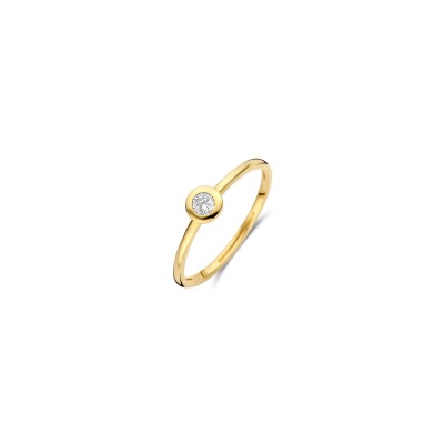 Bague Blush en or jaune et zircon, taille 52
