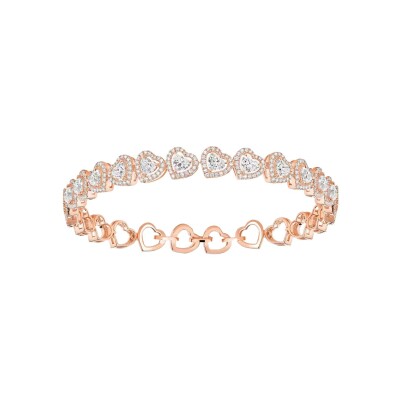 Bracelet Messika Joy Cœur Multi en or rose et diamants