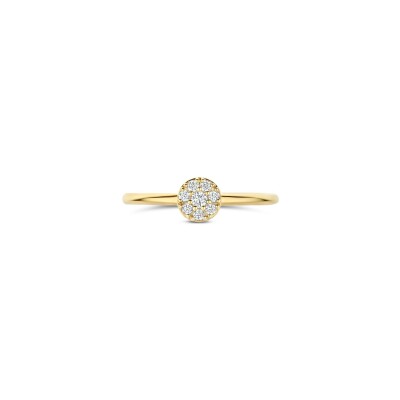 Bague Blush en or jaune et zircon, taille 52