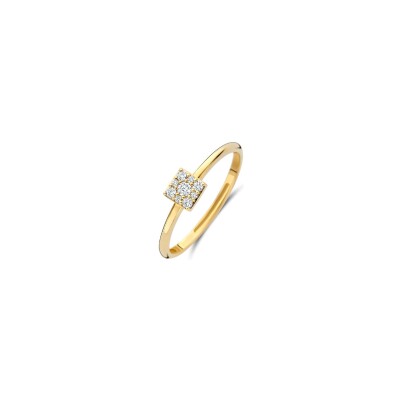 Bague Blush en or jaune et zircon, taille 52
