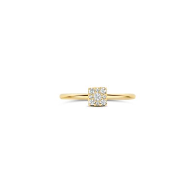 Bague Blush en or jaune et zircon, taille 52