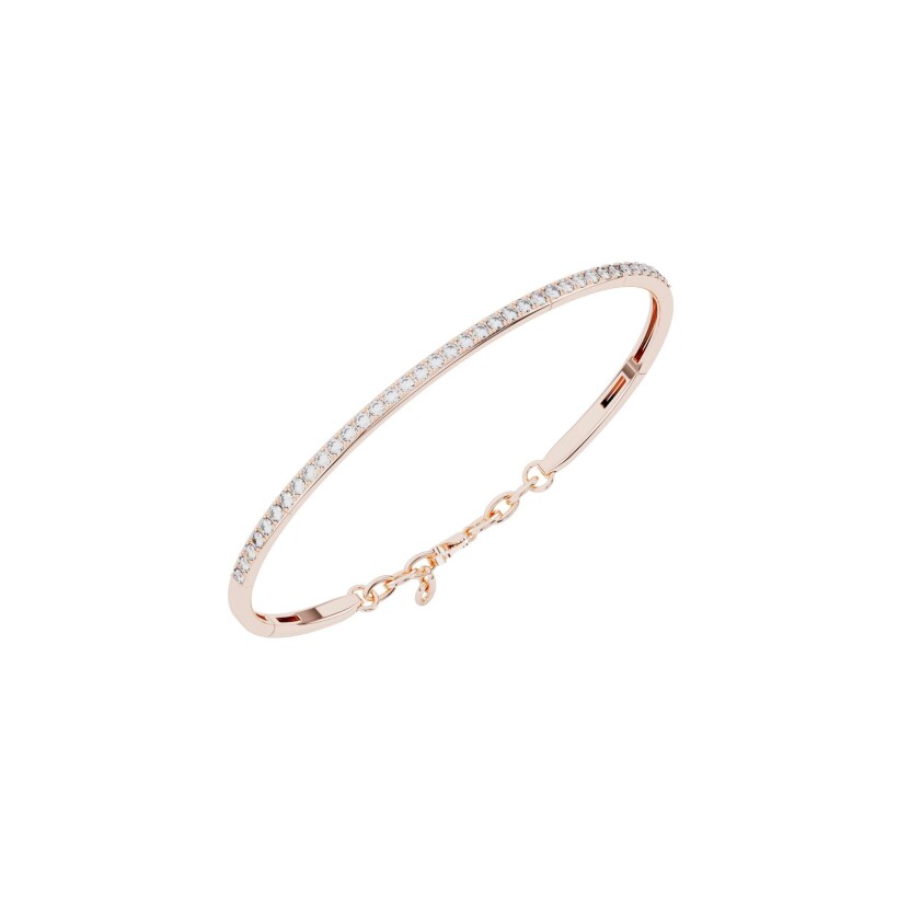 Bracelet Frojo extensible en or rose et diamants