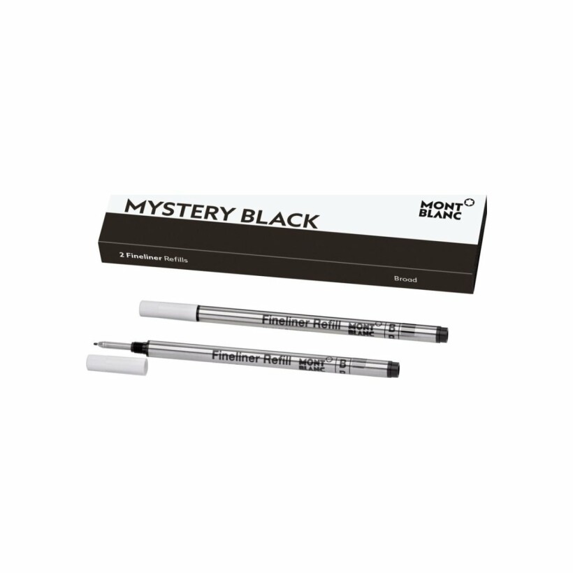 2 recharges pour feutre fin (L) Montblanc mystery black