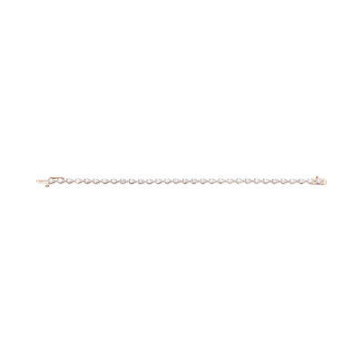 Bracelet en or rose et diamants