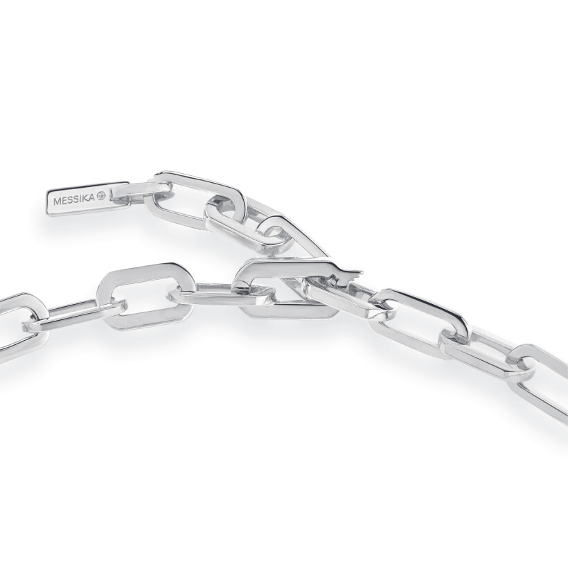 Messika Move Link necklace, white gold and diamonds