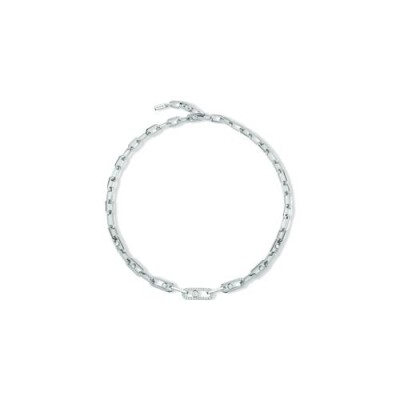 Collier Messika Move Link en or blanc et diamants