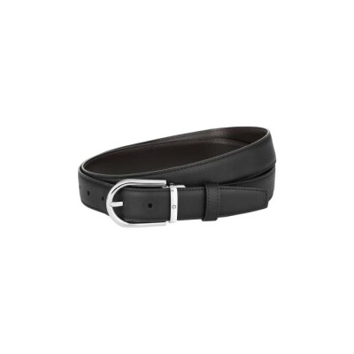 Ceinture Montblanc  réversible à boucle fer à cheval de 30 mm 