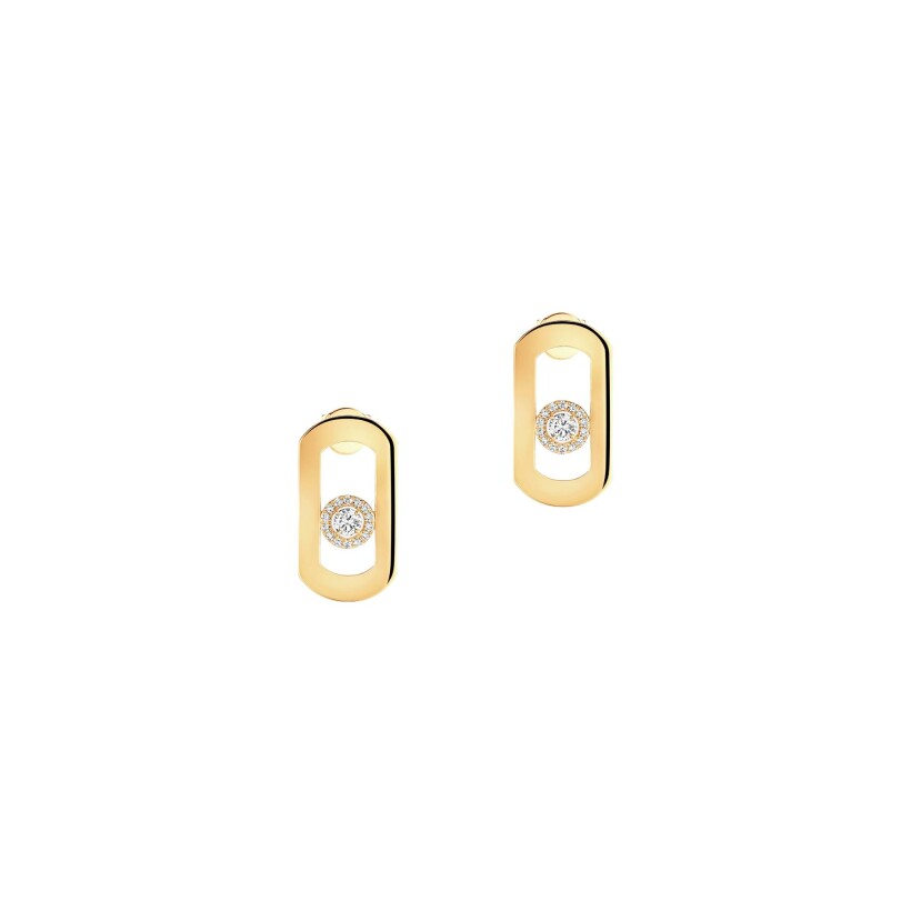 Messika So Move earrings, yellow gold and diamonds