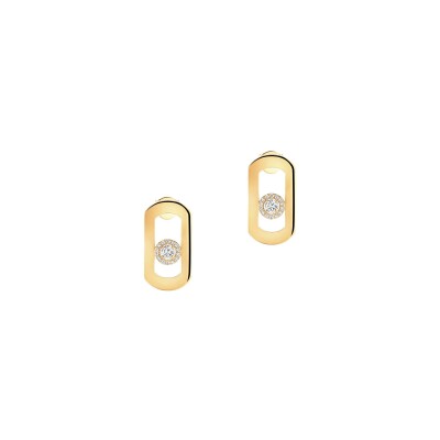 Boucles d'oreilles Messika So Move en or jaune et diamants