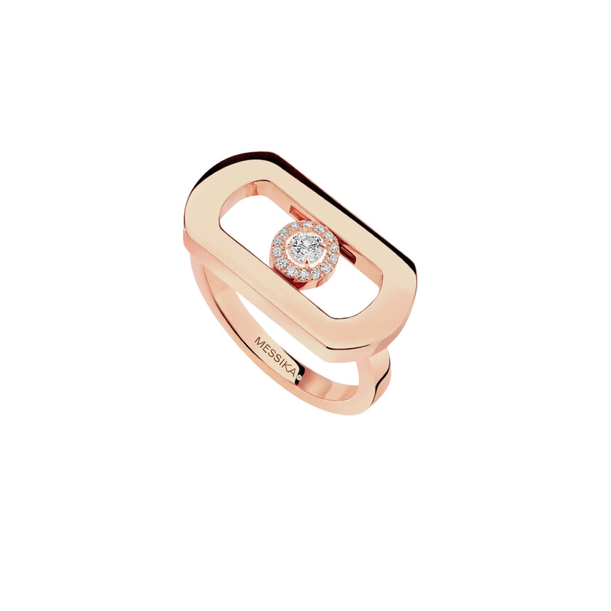 Messika So Move Pavée in rose gold, diamonds ring