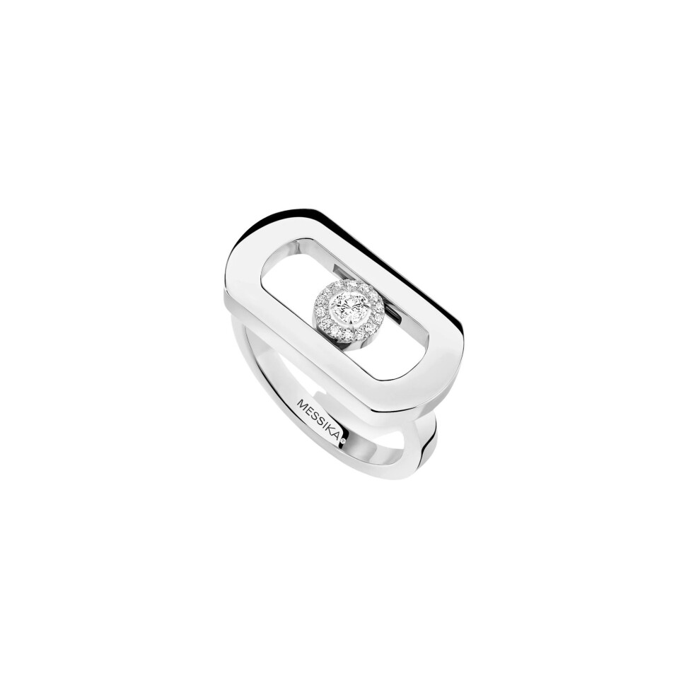 Messika So Move ring, white gold and diamonds