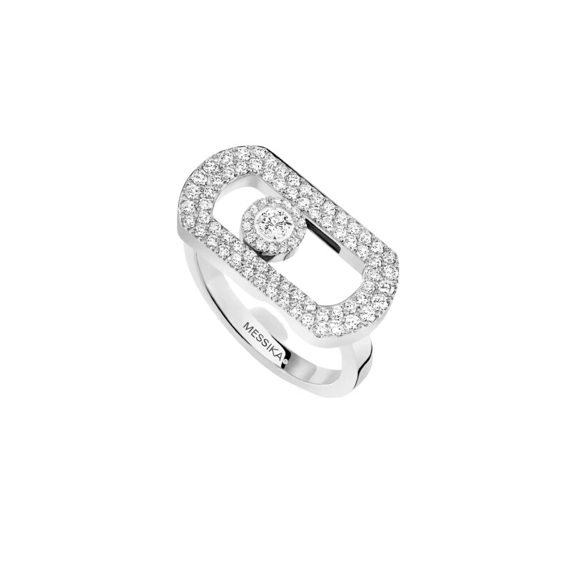 Messika So Move Pavée in white gold, diamonds ring