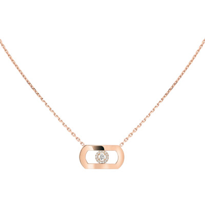 Collier Messika So Move en or rose et diamants