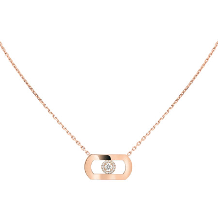 Messika So Move necklace, rose gold and diamonds