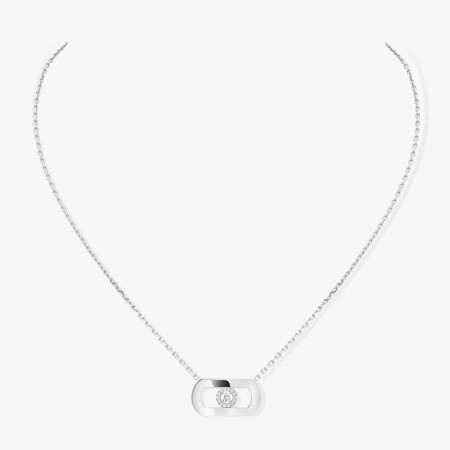 Collier Messika So Move en or blanc et diamants