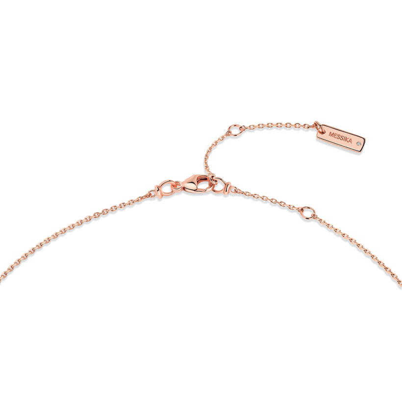 Messika My Twin necklace, rose gold and diamonds