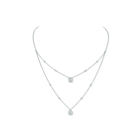 Messika My Twin necklace, white gold and diamonds