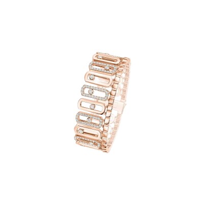 Bracelet Messika Move Iconica en or rose et diamants