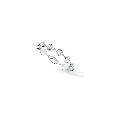 Bague Messika D-Vibes PM en or blanc et diamants