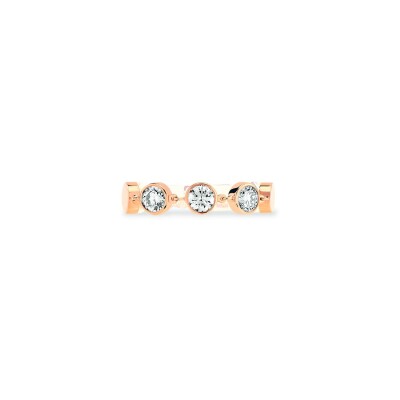 Bague Messika D-Vibes MM en or rose et diamants