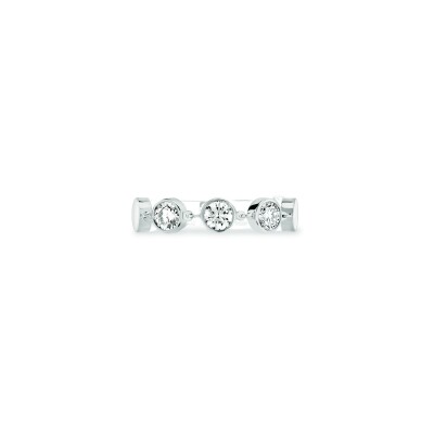 Bague Messika D-Vibes MM en or blanc et diamants