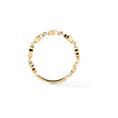 Bague Messika D-Vibes MM en or jaune et diamants