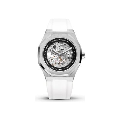 Montre Maison du Temps MTBeta Skeleton Miyota Silicone Blanc