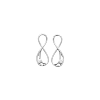 Boucles d'oreilles en argent et oxyde de zirconium