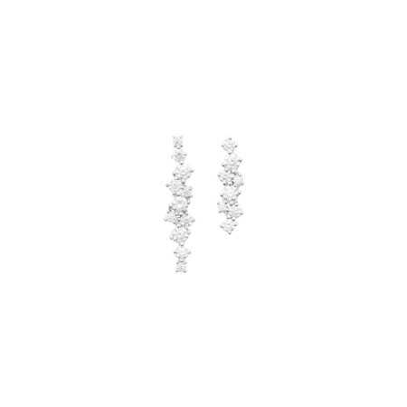 Boucles d'oreilles en argent et oxyde de zirconium