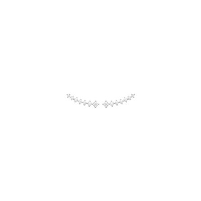 Boucles d'oreilles en argent rhodié et oxyde de zirconium