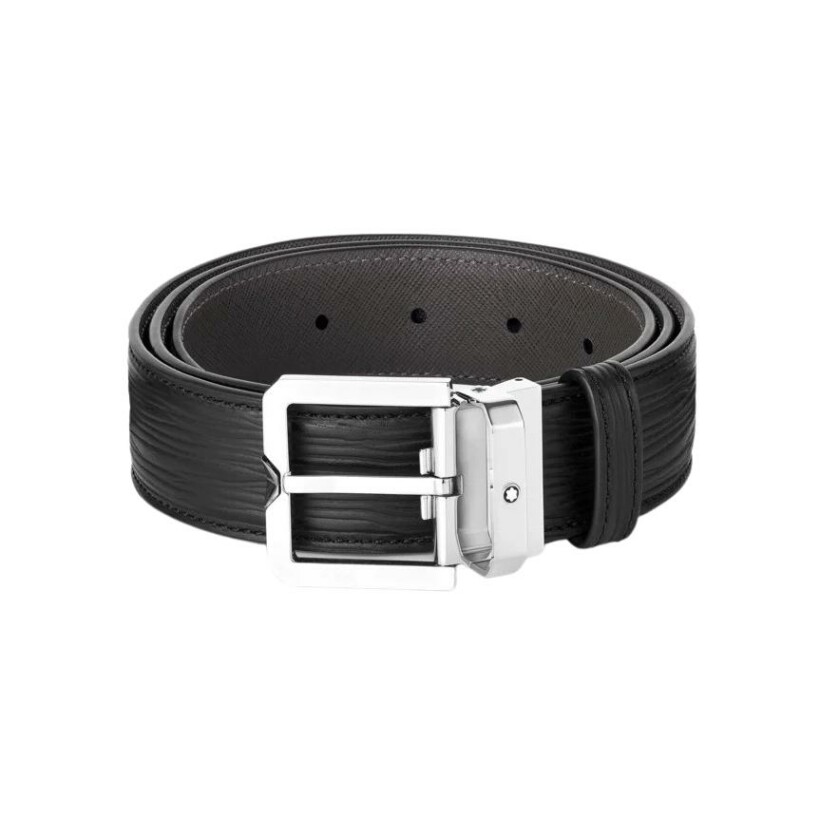 Montblanc 35mm, square buckle leather belt
