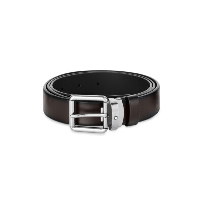 Ceintures Montblanc 30 mm en cuir marron