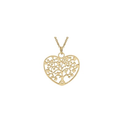 Collier Arbre de vie en acier doré