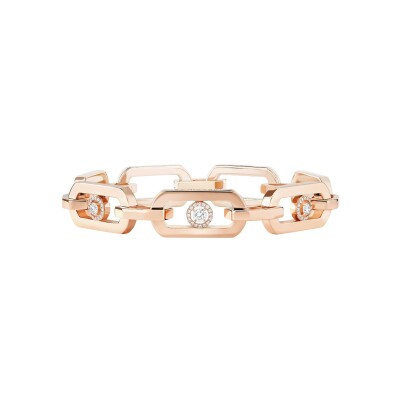 Messika So Move XL bracelet, rose gold and diamonds