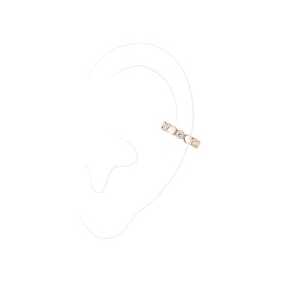 Messika D-Vibes single earring, rose gold, diamonds