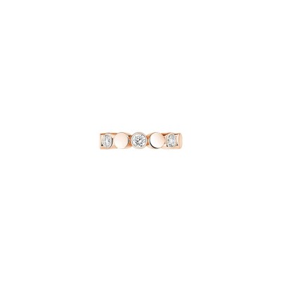 Mono boucle d'oreille Messika D-Vibes en or rose et diamants