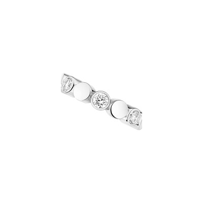 Mono boucle d'oreille Messika D-Vibes en or blanc et diamants