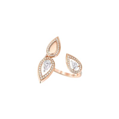 Messika Fiery Trio ring, pink gold and diamonds