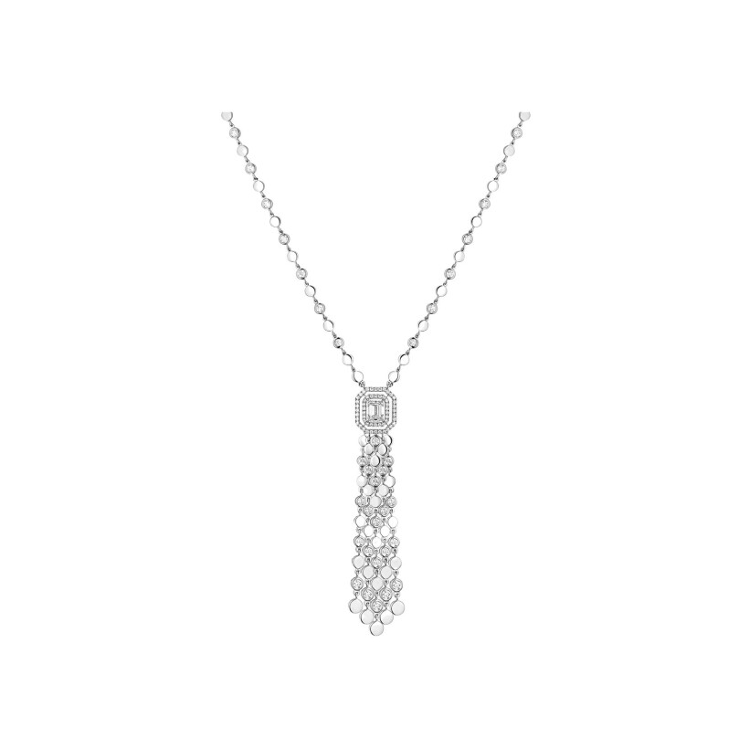 Collier Messika Pompon D-Vibes en or blanc et diamants