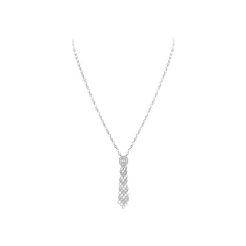 Collier Messika Pompon D-Vibes en or blanc et diamants