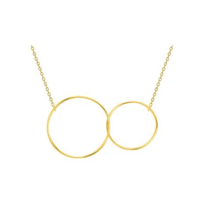 Collier en plaqué or, taille 42cm