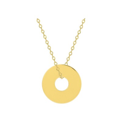 Collier à graver en plaqué or