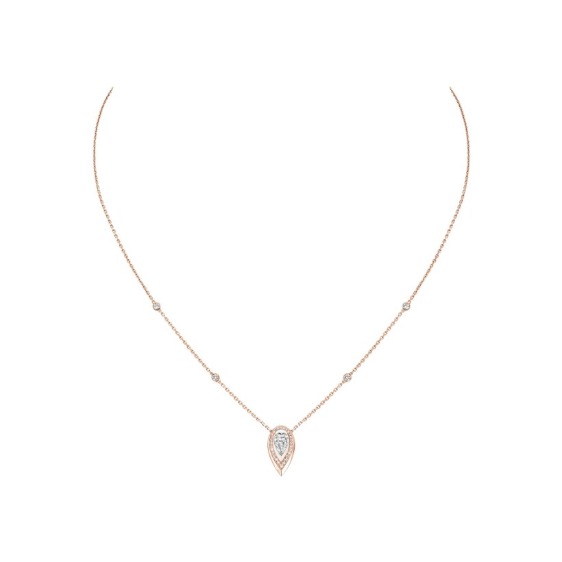 Messika Fiery necklace, rose gold and diamonds