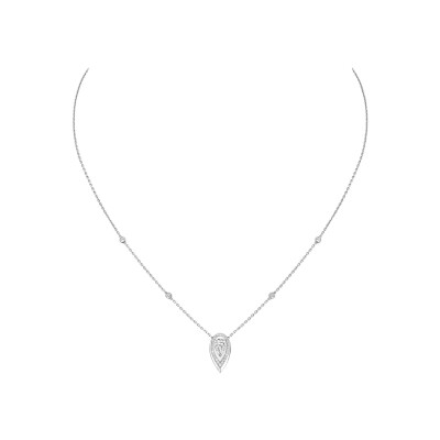 Messika Fiery necklace, white gold and diamonds