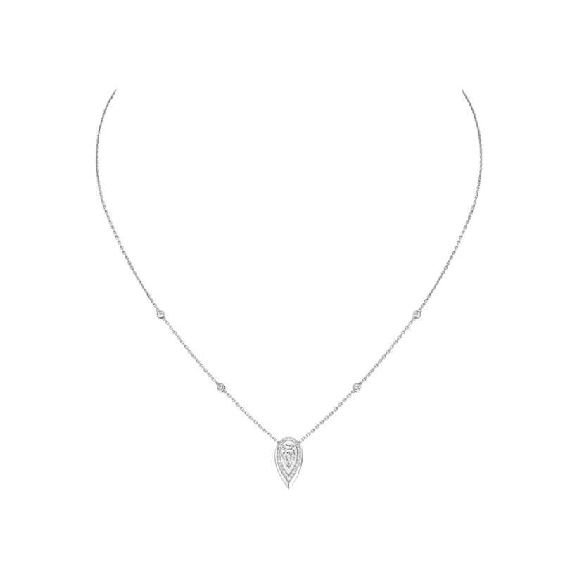 Messika Fiery necklace, white gold and diamonds