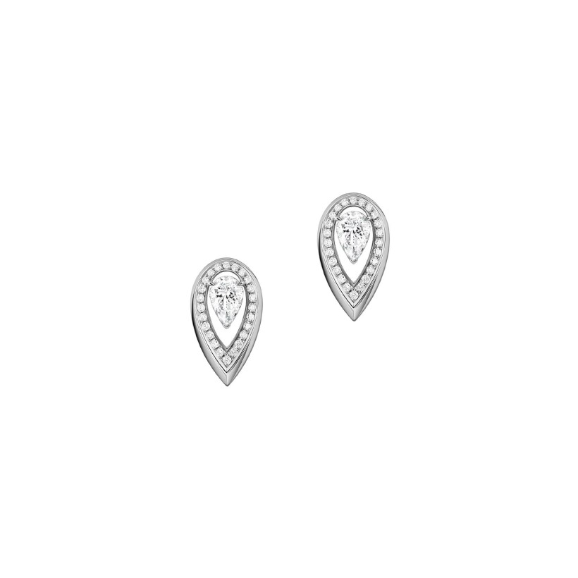 Messika Fiery earrings, white gold and diamonds